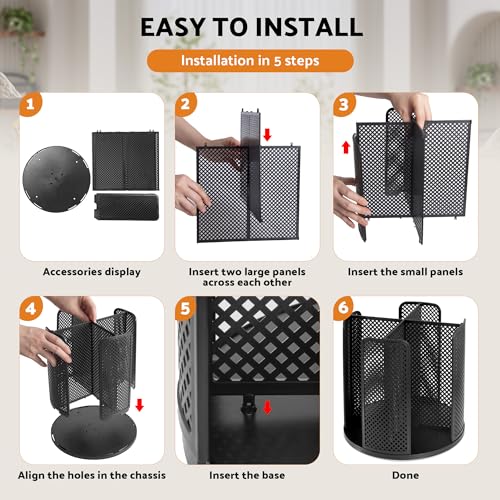 Rotating Paper Cup Dispenser, Cup Holder with 4 Compartments, Disposable Coffee Cup Dispenser Removable, Plastic Cup Storage & Lid Holder for Countertops, Kitchen, Coffee Stations (Gray) - color: Gray