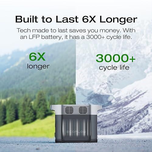 EF ECOFLOW Solar Generators, DELTA 2 Portable Power Station with 2PCS 100W 12V Solar Panels, 1024Wh LFP Battery, Fast Charging, Power Station for Home Backup, Camping&RVs - style: DELTA 2+2X100W Solar Generator