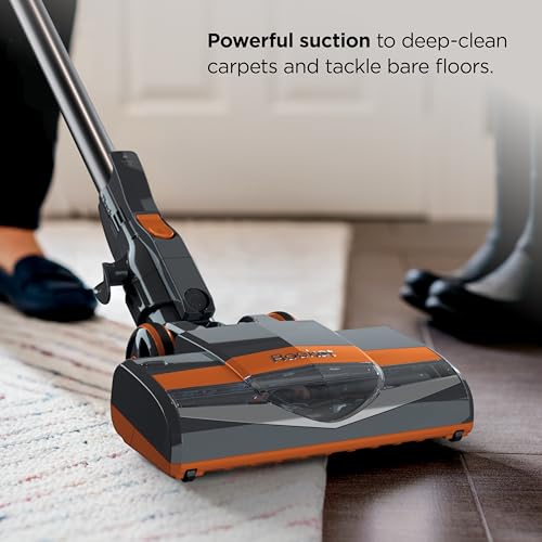 Shark Rocket Ultra-Light | Corded Stick Vacuum Cleaner for Carpet, Rugs & Hard Floors | Lightweight Hand Vacuum for Pet Hair & Upholstery | Swivel Steering | 2 Attachments | Gray/Orange | HV301 - style: Rocket Ultra-Light