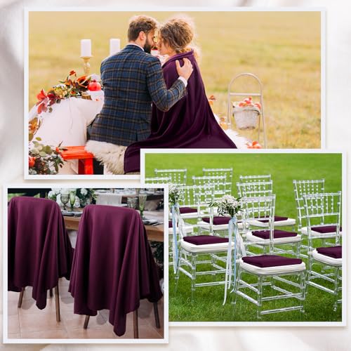 Buryeah 10 Pcs Fleece Blanket Bulk Soft Warm Fleece Blankets Cozy Lightweight Throw Blankets Plush Pet Throw Blanket for Home Bed Sofa Office Wedding Gifts Travel(50" X 60",Purple) - color: Purple