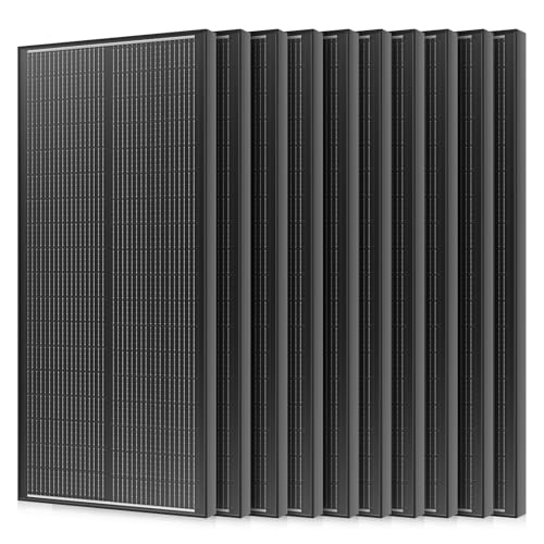 18BB N-Type 1000 Watt Solar Panel, 12V 10PCS 100W Solar Panels, 25% High-Efficiency, Monocrystalline PV Modules, for RV, Marine, Boat, Shed Farm, Rooftop - style: 1000W-100W 10PC