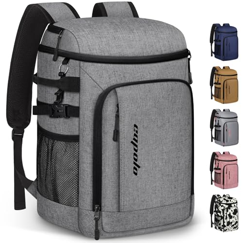 Capolo 36/45 Cans Cooler Backpack Insulated Waterproof for Women Men Lunch Backpack Coolers Leak Proof Soft Cooler Bags - color: Grey, size: 45 Cans