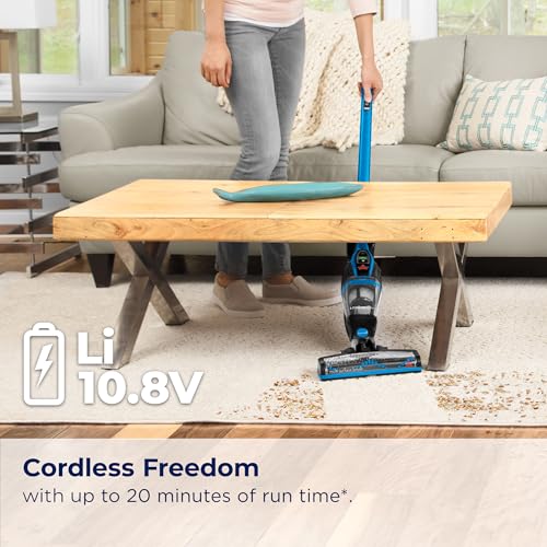 Bissell, 3061 Featherweight Cordless Stick Vacuum, Self-Standing, Electric Blue, Black - color: 3061