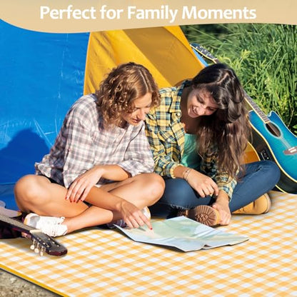 Waterproof Picnic Blankets, 80" x 80" Picnic Mat Outdoor Portable Travel Camping Navy Blue - color: Navy Blue