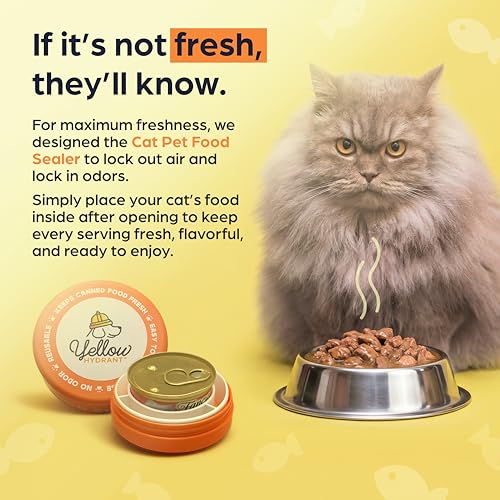 Canned Cat Food Storage Container Patent Pending Reusable Airtight Can Cover Pet Food Sealer - Keeps Cat Food Container Sealed and Fresh in the Fridge, Eliminates Odor (1 pack) - size: 1 Pack