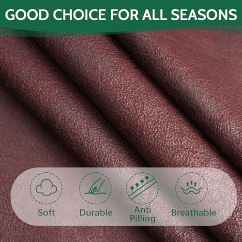 FUANGUI RV Dinette Cushion Covers Stretch Camper Cushion Cover Booth Seats Replacement RV Cushion Covers Washable Sofa Furniture Protector - color: Crackle-wine