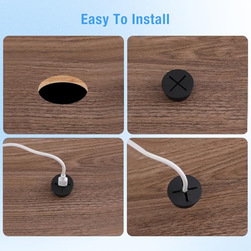 Desk Grommet, 1 in 25 mm Silicone Rubber Grommets, White Desk Hole Cover for Cables, Flexible Wall Cord Pass Through Grommet for Office Table Computer Home Furniture Wire Organizer-15 Pcs - size: 1"(25 mm)-15Pcs, style: White