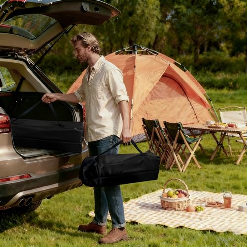 Camping Table Portable, Folding Roll-Up Picnic Table with Carry Bag & Detachable Storage Pockets, Lightweight Outdoor Table for Camping, Beach, Backyard, Party, BBQ, Patio - size: Camping Table