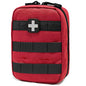 Carlebben EMT Pouch MOLLE Ifak Pouch Tactical MOLLE Medical First Aid Kit Utility Pouch - color: Red