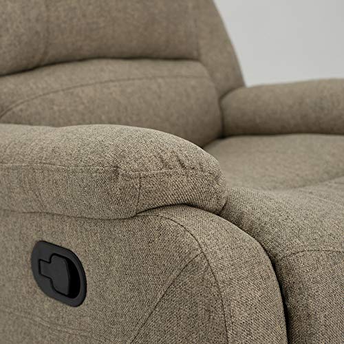 RecPro Charles Collection | 30" Zero Wall Wall Hugger Recliner | RV Living Room (Slideout) Chair | Cloth (Oatmeal, 1 Chair) - color: Oatmeal, size: 1 Chair