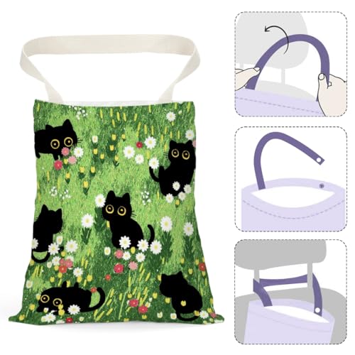 Black Cat Car Trash Bag, Car Trash Bag Hanging, Waterproof Cars Back Seat Hanging Organizer and Storage Trash Bags for Vehicle Travelling Camping - color: Cat01