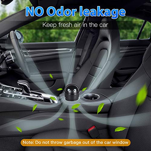 trasgo for Car Cup Holder Trash Can Small Mini Trash Can Car Office Household Trash Can (Black)