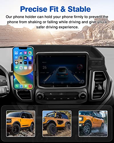 Autorder Phone Holder Mount for Jeep Grand Cherokee 2022 2023 2024 2025/Grand Cherokee L 2021 2022 2023 Center Console Dashboard Organizer with Phone Stand with Anti-Slip Mat - color: 2022-2025 Jeep Grand Cherokee