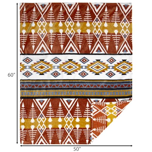 Carstens, Inc. Travel Blanket, Premium Compact 2-in-1 Airplane Blanket/Pillow, Arrowhead Earth - color: Arrowhead Earth, size: 50 inches x 60 inches
