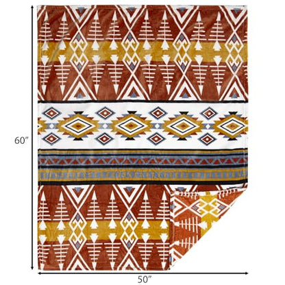 Carstens, Inc. Travel Blanket, Premium Compact 2-in-1 Airplane Blanket/Pillow, Arrowhead Earth - color: Arrowhead Earth, size: 50 inches x 60 inches