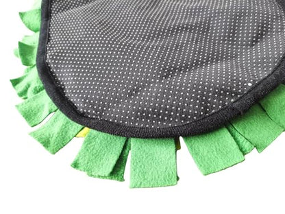 Ferret Cats Snuffle Mat Fleece Foraging Mats Interactive Feeding Toy Small Animal Rabbit Guinea Pig Rat Hamster Anti Slip Treat Dispenser Slow Feeder (Avocado) - color: Avocado