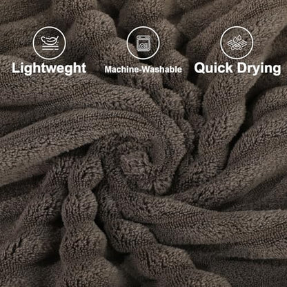 3-Piece Hand Bath Towels 14 X 29.6 Inchs, Quick-Dry Microfiber Washcloths with Hanging Loop, Soft & Absorbent Face Towels for Bathroom Kitchen Gym Travel - color: 3coffee