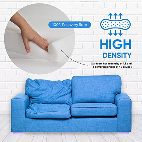 AK Trading Upholstery Foam Medium Density Cushion; (Seat Replacement, Foam Sheet, Foam Padding), 6" H X 30" W x 72" L - style: 6 Inch H X 30 Inch W x 72 Inch L