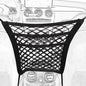 3-Layer Car Mesh Organizer Between Front Seats, 11.8 x 10.6 Inch Car Net Kid Pet Dog Net Barrier with Elastic Storage Pockets for Purses, Tissues, Fits SUV and Van - size: 11.8 x 10.6 Inch