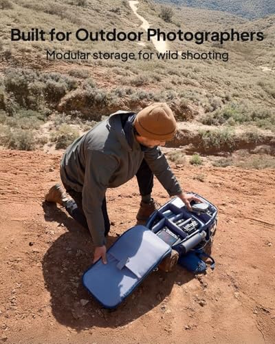 BLUETTI Handsfree 1 Portable Power Station, 268.8Wh 300W LiFePO4 Backpack Solar Generator with a 42L Drone Backpack, All in One Solar Power System for Hiking, Photography, Travel(Solar Panel Optional) - style: BLUETTI Handsfree 1