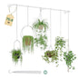 Galood Plant Hanger Indoor with 6 Hanging Chains Hanging Planters for Indoor Plants Hanging Plant Holder Window Plant Shelves White Metal Rod(Pot not Included - size: White 70.8 in