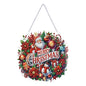 STGLCR DIY Christmas Santa Claus Diamond Art Painting Wreath Kits，Special Shaped Rhinestone Snowman Hanging Ornament Diamond Art Window Pendants for Gift Home Garden Wall Hanging Kits 7.8INCH - color: Santa Claus hanging