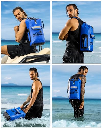 IDRYBAG Dry Bag Backpack - color: Blue, size: 30L