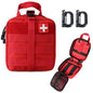 LIVANS 1000D First Aid Bag Empty Medical Ifak Pouch Molle EMT Pouches Rip-Away Tactical Military Trauma Emergency Medic Bag - color: Red(7.1"l X 3.5"w X 8"h)