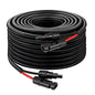XRDS -RF Solar Panel Cable 30FT, 10AWG Solar Extension Cable with Male & Female Solar Connectors, Flame-Retardant Protective Sleeving Solar Cable, Weatherproof PV Wire for Solar Panel Connection - size: 10AWG 30FT