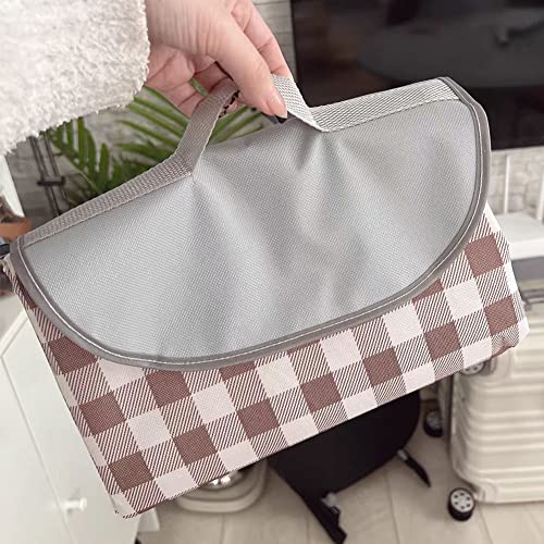 RUIBOLU Extra Large Picnic Blanket Beach Blankets, 80''x60'' Picnic Mat Waterproof Sand Proof Foldable Portable for Outdoor Camping Hiking Travel Grass Park Music Festival Lawn Mats (Brown) - color: Brown 80x60 Inch