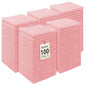 UNIMADE Washcloths Bulk - 100 Pack - Face Towels (12" x 12"), Highly Soft Wash Cloths and Hand Towels, Fast Drying Multi-Purpose Microfiber Cleansing Cloths for Bathroom, Hotel, Spa, and Salon - Pink - color: Pink, size: 100Pack