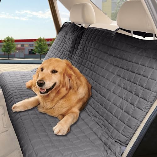Elegant Comfort Premium Pet Car Seat Cover for Back Seat, Luxury Microfiber Car Seat Protector, Heavy Duty and Durable, Non-Slip and Waterproof Car Seat Cover for Trucks, Cars, and SUVs, Gray - color: Gray, size: Rear Bench Seat