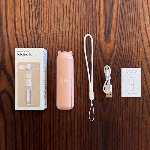 Hot Flash Relief Fan for Women – Portable Stylish Mini Fan for Menopause, Perimenopause, Night Sweats – USB Rechargeable, Quiet, Portable Cooling Device for Purse, Travel, Summer, Gifts, Festivals