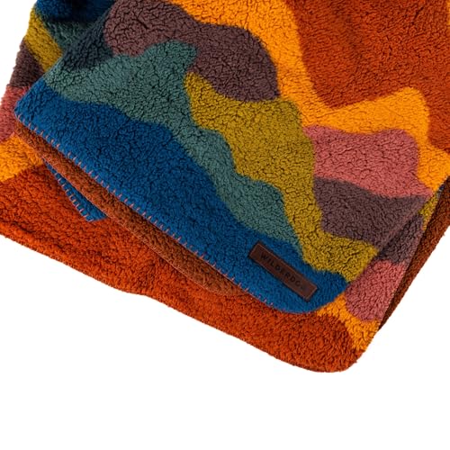 Wilderdog Sherpa Fleece Waterproof Dog Blanket - 60" x 90" - Canyon - color: Canyon Orange, size: 60” x 90”
