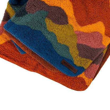 Wilderdog Sherpa Fleece Waterproof Dog Blanket - 60" x 90" - Canyon - color: Canyon Orange, size: 60” x 90”