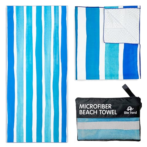 Quick Dry Towel Extra Large 78x35 Inch - Microfiber Beach Towel - Perfect for Beach, Travel, Swimming, Pool, Yoga, Hiking, Camping - Lightweight, Fast Drying, Compact for Adults (Maldives) - color: Maldives, style: Extra Large 78x35"