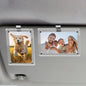 Koongloong 2PCS Car Picture Holder Sun Visor Pictures Frame Magnetic Acrylic 3.14x4.72 Inch Photo Clip Memorial Photos Visors Clips Universal Transperant - size: Fit for 4-inch