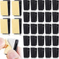 30 Pieces Self-Adhesive Clips Wall Tapestry Clips Sticky Plastic Photo Small Hanging Spring for Poster Photo Wall Teacher Student Home Applications(Black) - color: Black