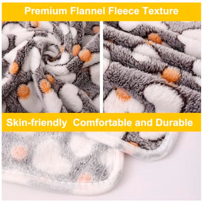 3 Pack Cat and Dog Blanket Soft & Warm Fleece Flannel Pet Blanket, Great Pet Throw Sleep Mat for Puppy Cats Small Dogs Cute Star/Love/Bone (Small 23" x 15") - color: Star/Love/Bone, size: Small(23"*15")