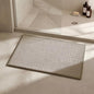 Triohero Bathroom Rugs Non Slip Washable, Super Absorbent Thin Bath Mat Small Quick Dry Low Pile Bathroom Rug, Beige 16"x24" - color: Beige, size: 16"x24"