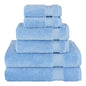 Cotton Paradise 6 Piece Towel Set 100% Cotton Soft Absorbent Turkish Towels for Bathroom, 2 Bath Towels 2 Hand Towels 2 Washcloths, Sky Blue Towel Set - color: Sky Blue