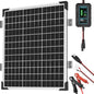 SUNAPEX 50W 12V Solar Battery Charger Maintainer, Waterproof Solar Panel Trickle Charger with Controller for Car, Motorcycle, Boat, Marine, RV, Trailer, Tractor,Truck, etc - size: 50W - Standard
