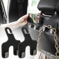 JEYODA Flexible PU Vehicle Storage Hanger, Universal Multifunctional Headrest Hooks for Car and Home (Style 2-Black) - color: style 2-black