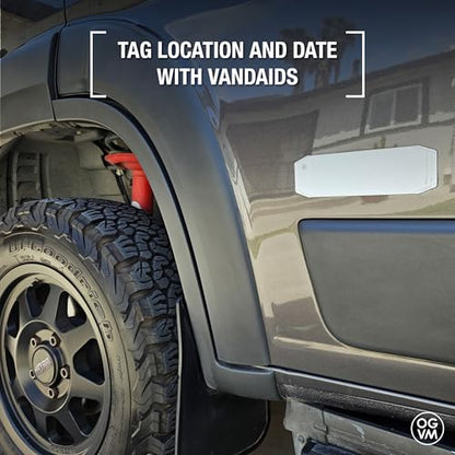 OpenGlass Van Mods - Vandaid Adventure Patches (White, 3 Pack) - Automotive Scratch and Dent Cover, Car Rust Patch & Car Scratch Repair - color: White