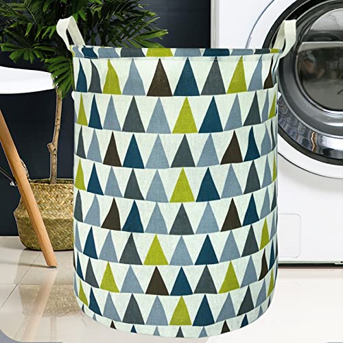 Merdes 19.7’’ Waterproof Foldable Laundry Hamper, Dirty Clothes Laundry Basket, Linen Bin Storage Organizer for Toy Collection (Triangle2) - color: Triangle2