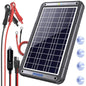 POWOXI 12V Solar Car Battery Charger: 12W Solar Trickle Charger Maintainer with MPPT Controller for Car - RV Boat Marine Motorcycle - Solar Panel Kit for Automotive Trailer Truck Snowmobile Tractor - size: MPPT Pro-12W