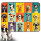 Nuxovilar Pet Food Mat Dog Supplies Vibrant Canine-Portrait Polyester (23.62×17.71 inches) Bowl Water Spill Pad Feeding Essentials for Dining Area, Pet Space, Kitchen - color: LU13720