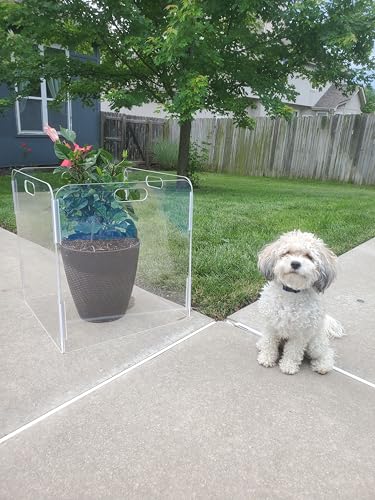 Pet Barrier (4-Panel) | Free-Standing Pet Gate | Foldable | Protect Your Indoor Living Spaces, Decorations, and Important Items from Pets | Made in The USA - size: 4-Panel