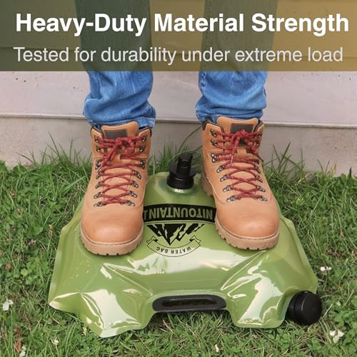 Camping Water Container 2 Gallon Collapsible Water Jug with Spout - Reusable Plastic Flasks, Foldable Empty Gallon Jug for Water Storage, Water Bag for Outdoor Hiking Emergency Prep (2 Pack)