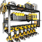 Hipidian Power Tool Organizer Wall Mount- 300lb Capacity 3-Tier Storage Rack with 7 Drill Holders for Garage Tools, Best Birthday Tools Gifts for Men Dad Husband - size: 7 Slots 3 Layers